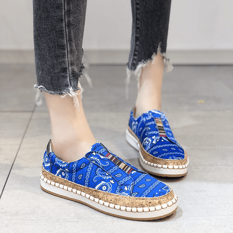 Women Large Size Casual Hollow Out Fringe Loafers - MRSLM
