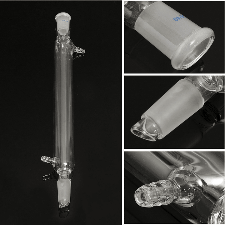 300Mm 24/40 Joint Glass Straight Liebig Condenser Tube Lab Laboratory Glassware - MRSLM