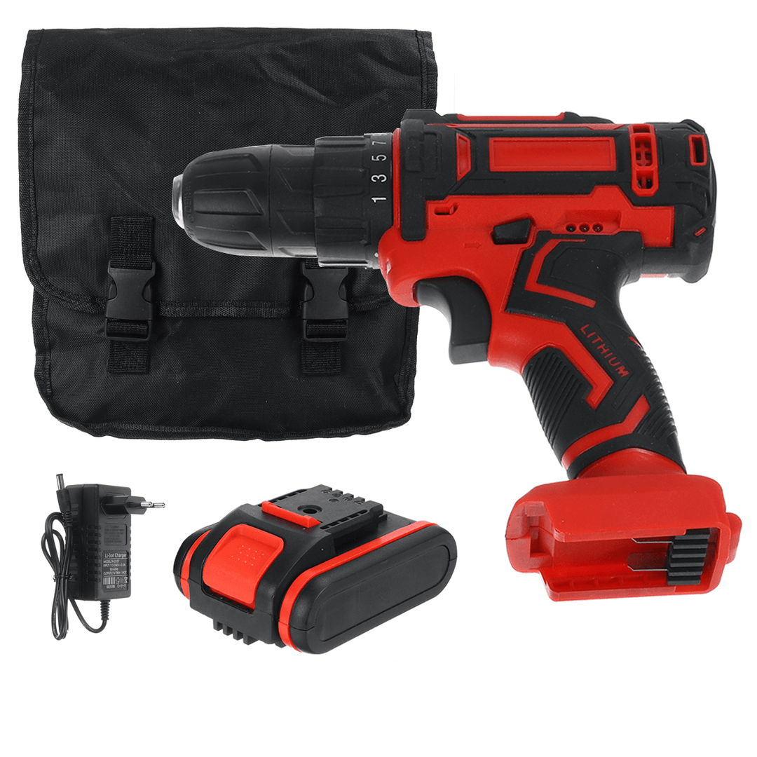 5 Styles 20V Cordless Drill Electric Screwdriver Mini 3/8-Inch Rechargeable Wireless Power Driver - MRSLM