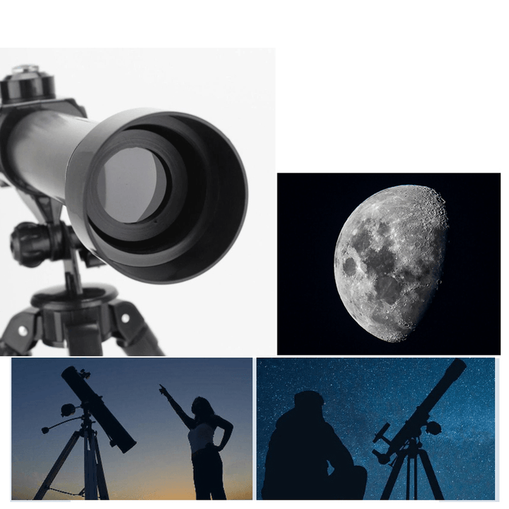 20X / 30X / 40X Astronomical Telescope Kids HD Night Vision Monocular with Tripod 2 Eyepiece Tool - MRSLM