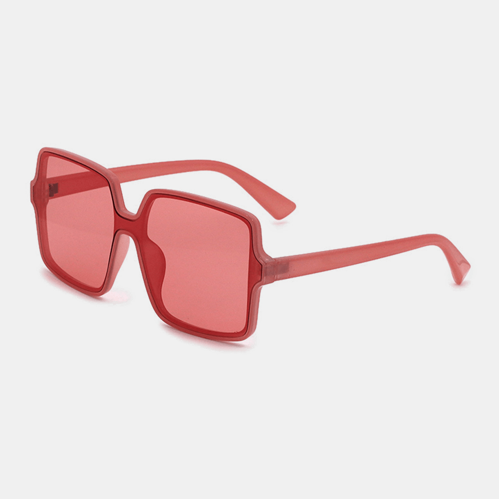 Unisex Square Transparent Full Frame Casual UV Protection Sunglasses - MRSLM