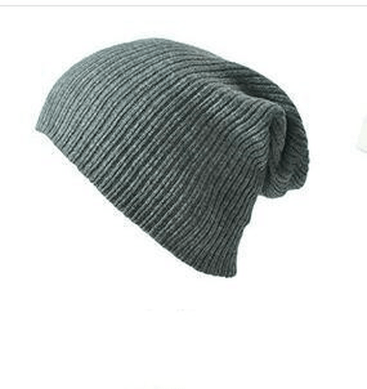 Men'S and Women'S Warm Solid Color Striped Caps - MRSLM