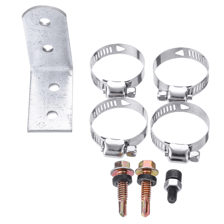 Stainless Exhaust Muffler Silencer Clamps Bracket Gas Vent Hose Portable Pipe Silence for Air Diesel Heater - MRSLM