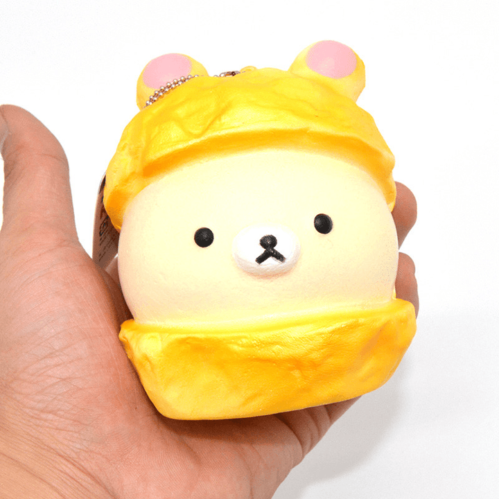 Squishy Bear Macaron Cake 9Cm Slow Rising Soft Collection Gift Decor Toy - MRSLM
