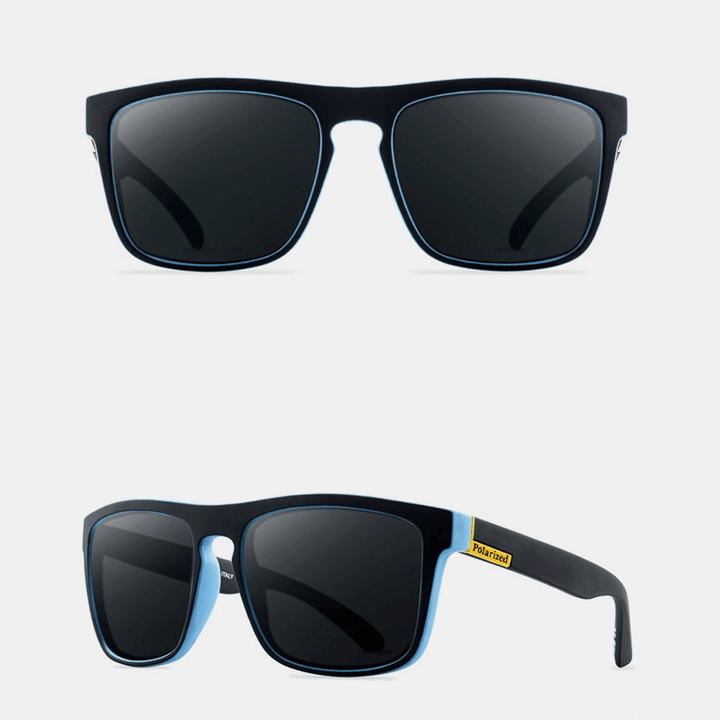 Men Full Square Frame HD Polarized UV Protection Outdoor Sunshade Sunglasses - MRSLM