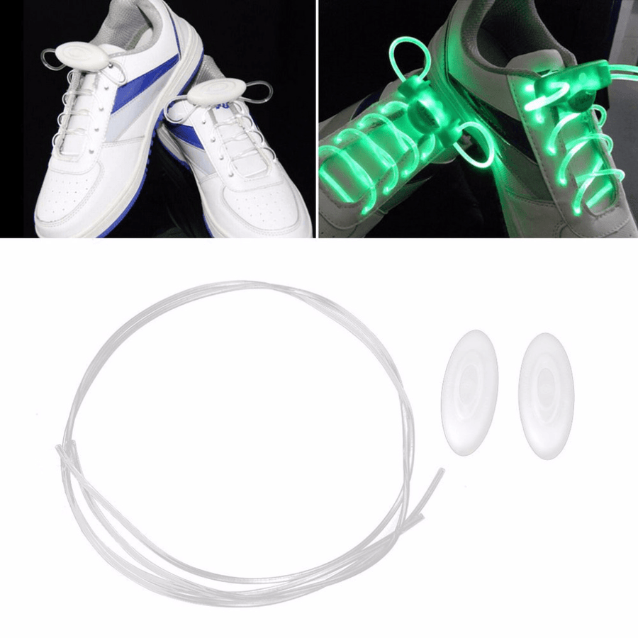 1 Pair LED Bestselling 80CM Flash Luminous Fashionable 6 Color Glass Fiber Shoe Laces for Party Skating Running Disco Light up Glow Nylon Strap - MRSLM