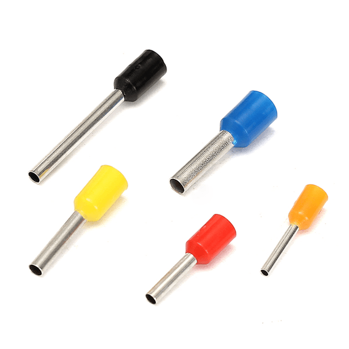 Excellway® CT05 1020Pcs Wire Copper Crimp Connector Insulated Cord Pin End Terminals - MRSLM