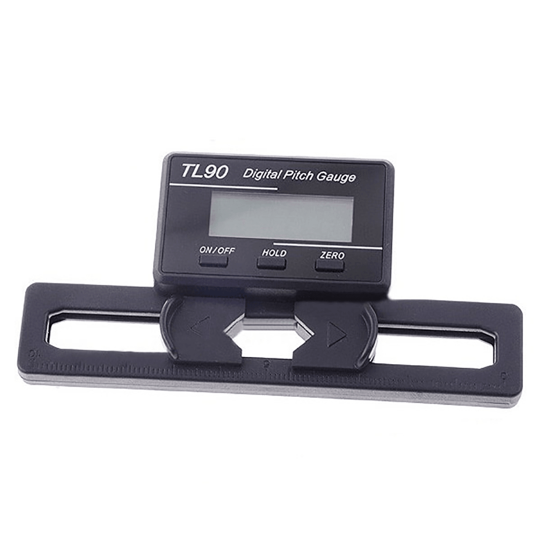 LCD Digital Pitch Gauge Blades Angle Measure Tool for ST250-800 Flybarless Helicopter - MRSLM
