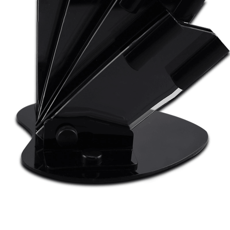 MYVIT Acrylic Black Knife Holder for 3" 4" 5" 6" Knife + Peeler Knife Blocks Stand for Ceramic Knife Set - MRSLM