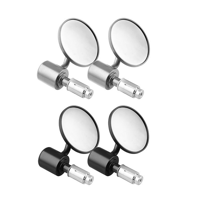 BIKIGHT 1 Pair Bicycle Rear View Mirror Clear Wide View Back Sight Rear-View Reflector Adjustable Handlebar Left Right Mirrors - MRSLM