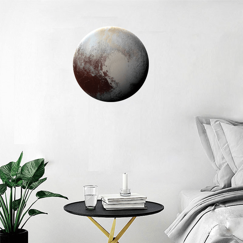 30Cm Large Moon Glow in the Dark Noctilucence Planet Celestial Stickers Luminous DIY Wall Sticker - MRSLM