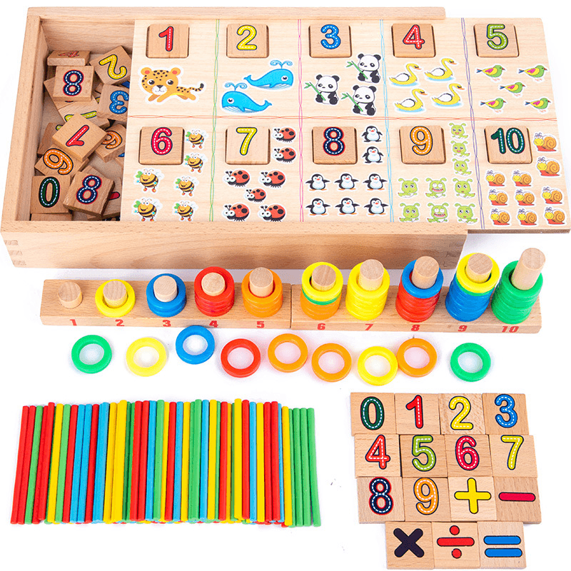 Children'S Educational Toys Wooden Learning Box Educational Toys - MRSLM