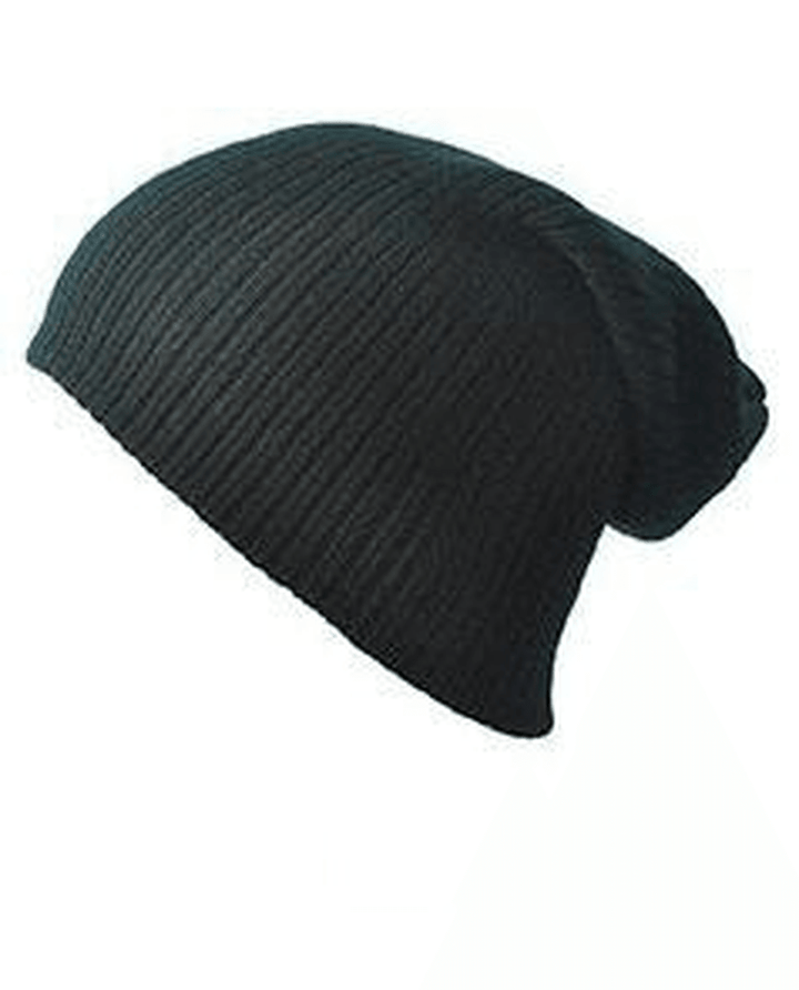 Men'S and Women'S Warm Solid Color Striped Caps - MRSLM