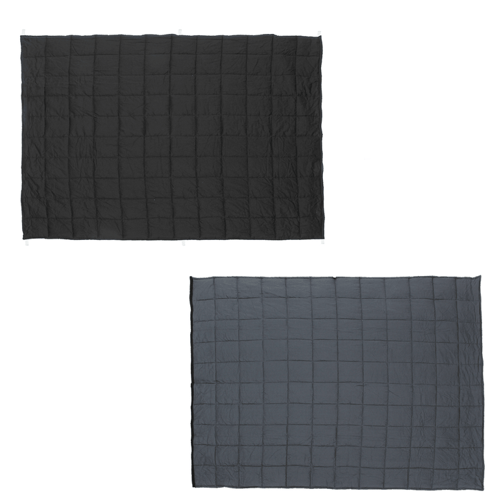 120X180Cm Black Grey Weighted Blanket Cotton 7/9/11.5Kg Heavy Sensory Relax Blankets - MRSLM