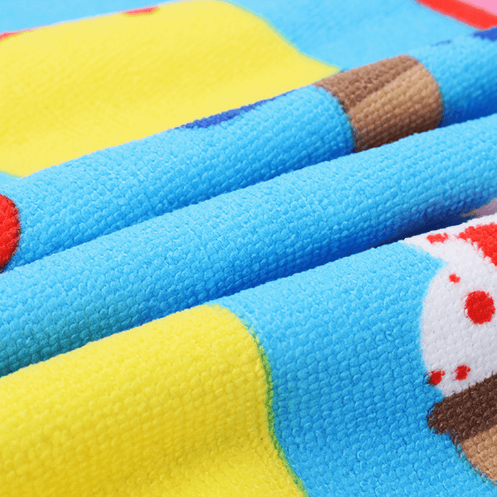 70X150Cm Colorful Cartoon Printing Quick Dry Beach Towels Absorbent Microfiber Bath Towel - MRSLM