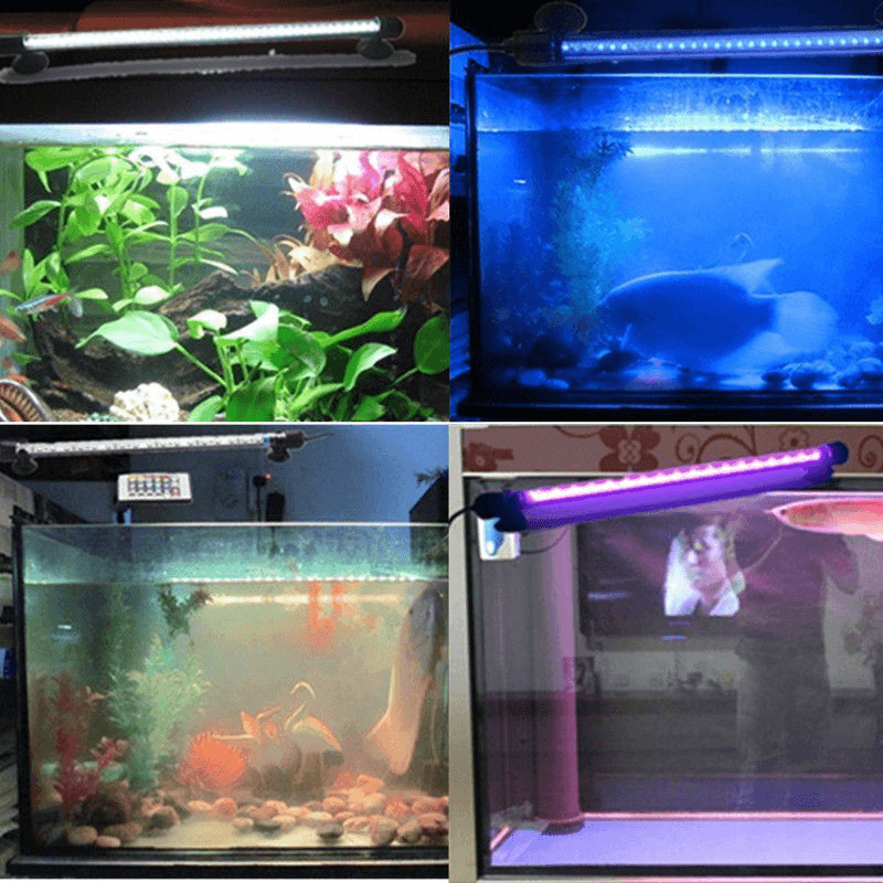 112CM 13.4W IP68 Waterproof 66PCS LED Aquarium Light RGB Remote LED Fish Tank Light Submersible - MRSLM