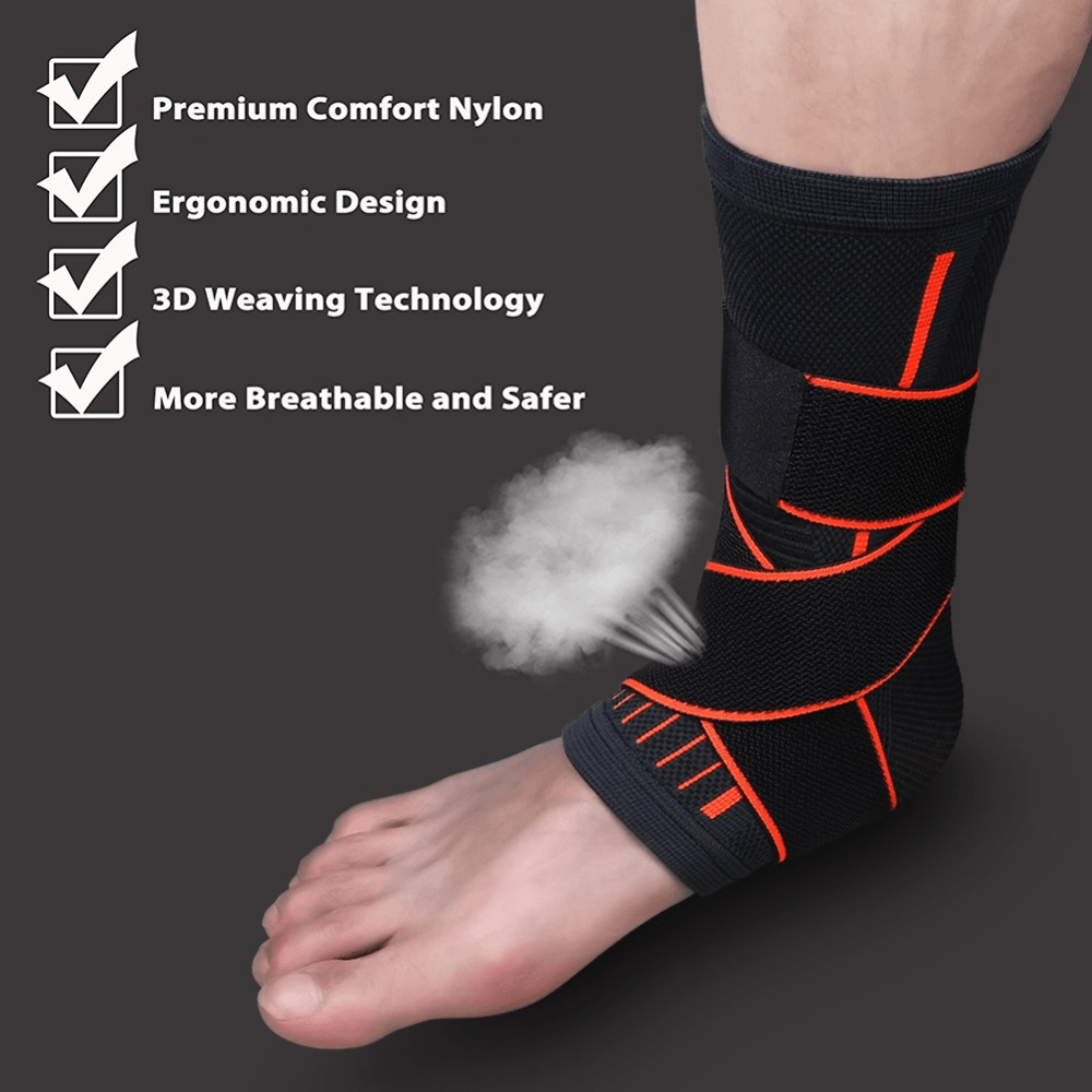 Anti-Sprain Running Breathable Sports Adjustable Foot Protector - MRSLM