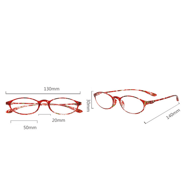 Mens Women TR90 Light Weight Resin Reading Glasses Foldable Presbyopic Glasses - MRSLM