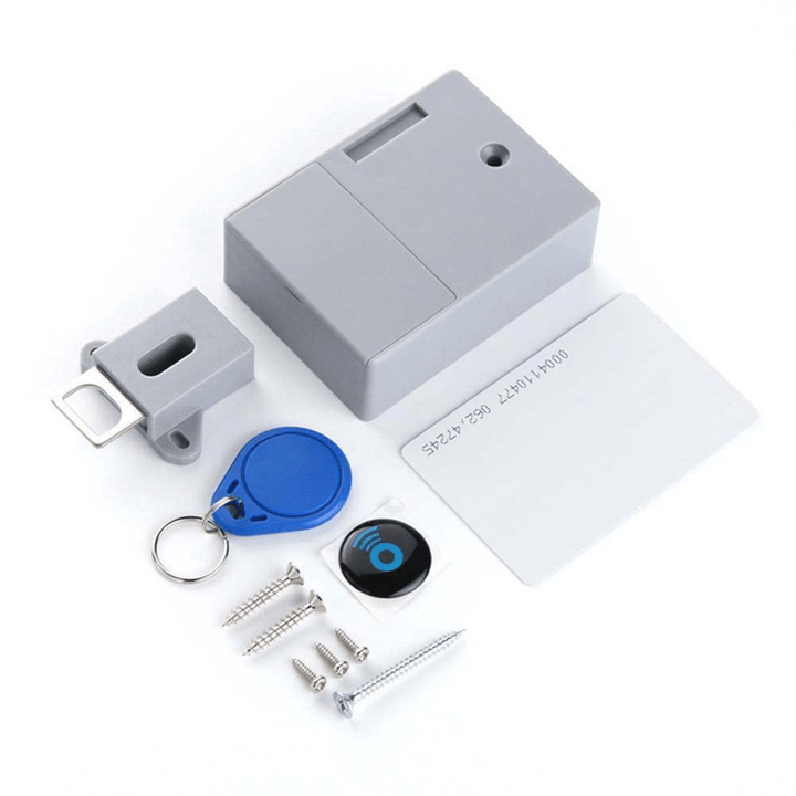 Electronic DIY Hidden RFID Card IC Card Intelligent Sensor Cabinet Lock Wardrobe Shoe Drawer Door Lock - MRSLM