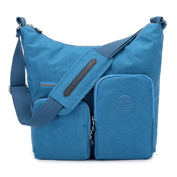 Women Nylon Leisure Waterproof Shoulder Bag Crossbody Bag - MRSLM