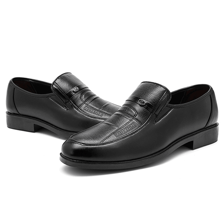 Men Casual Soft Leather Business Shoes Formal Shoes - MRSLM
