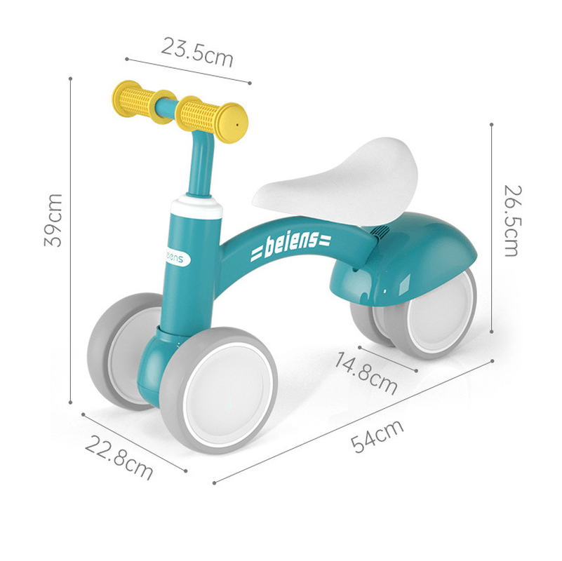 Beiens Kids Toys Balance Bike Walker Baby Ride on Tricycle Toy for Learning Walk Scooter Toddler Outdoor Game Gift 1-3 Years Old - MRSLM