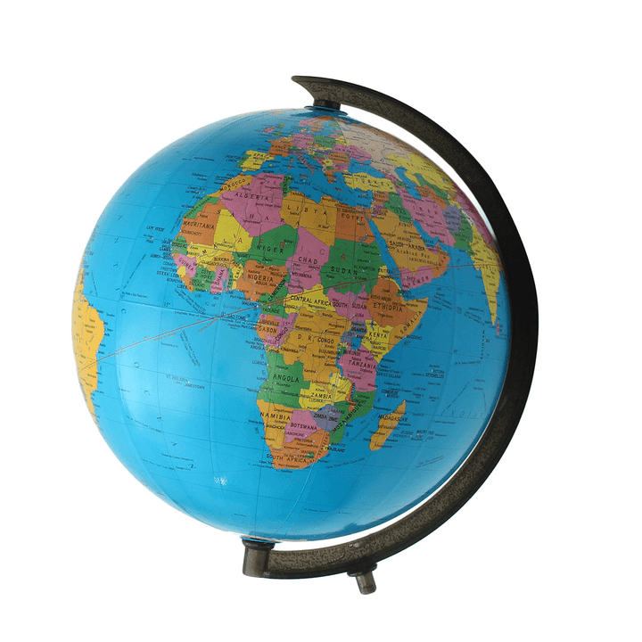 32Cm Swivel World Globe Map Desktop Decor Kids Children Educational Earth Teaching Interactive Toys Gift - MRSLM