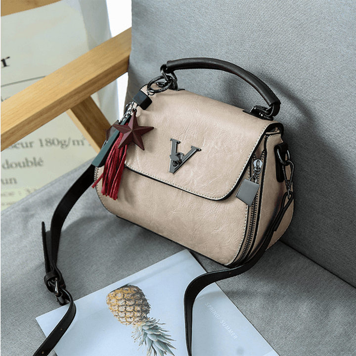 Vintage Tassel Bucket Bag Handbag Crossbody Bag for Women - MRSLM