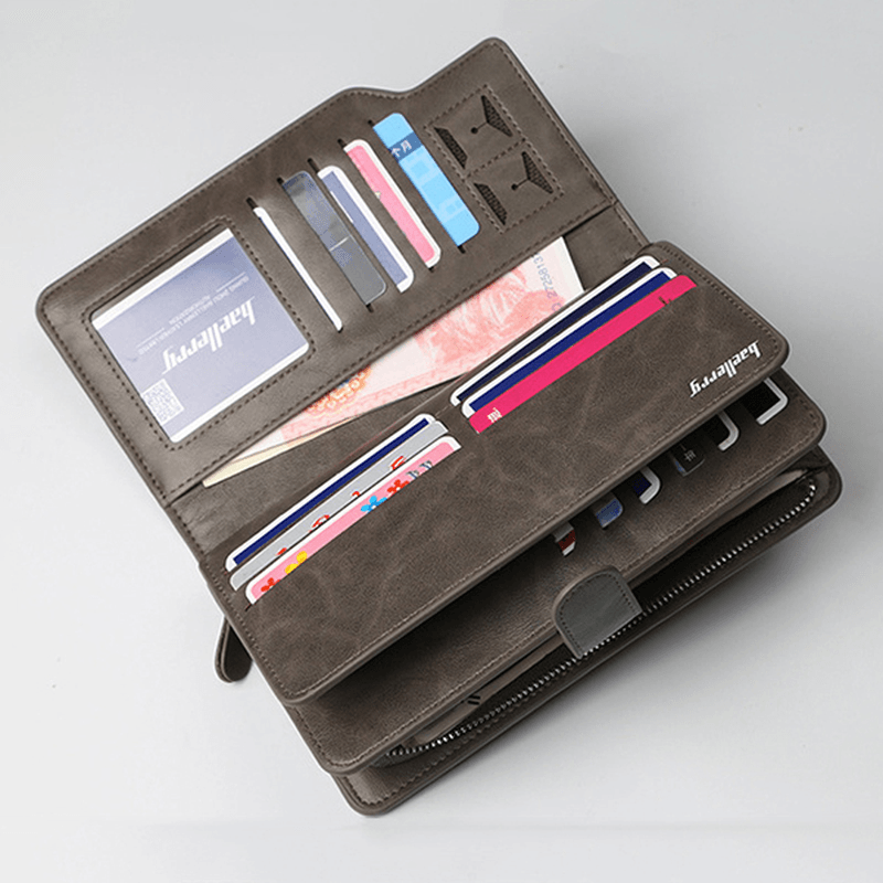 Vintage Large Capacity Business Multi-Slots Trifold Wallet - MRSLM