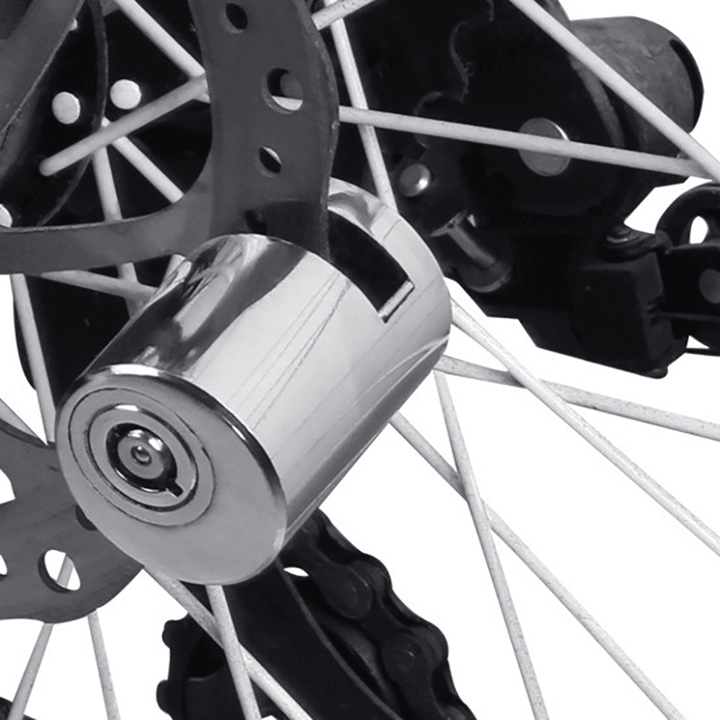 BIKIGHT Steel Alloy Bike Bicycle Disc Brake Lock Anti-Theft Anti-Rust Safety Motorcycle Cycling - MRSLM