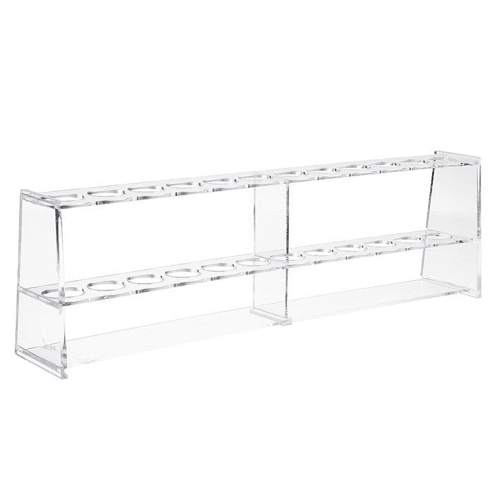 50Ml*12-Holes Plexiglass Organic Glass Test Colorimetric Single Row Tube Rack Holder - MRSLM