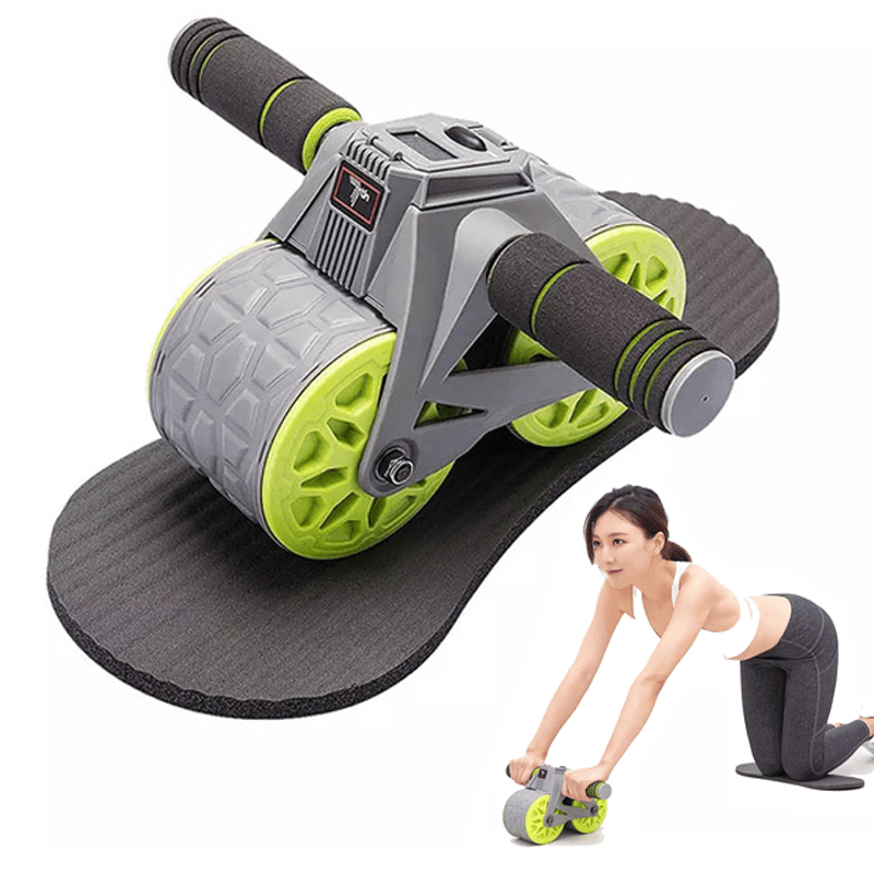 7Th Smart Counting Automatic Rebound Abdominal Wheel Home Gym Fitness Equipment No Noise Abdominal Muscle Trainer - MRSLM