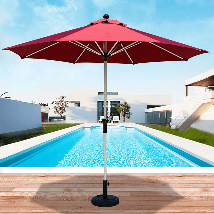 3M 6 Arm Parasol Canopy Cover Waterproof Awning Sun Shade Shelter Replacement Cloth Outdoor Garden Patio - MRSLM