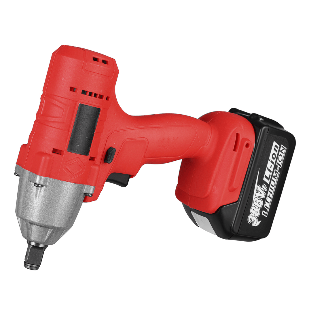 588N.M 388VF Electric Impact Wrench Driver Rechargeable 1/2" Square Power Tools W/ None/1/2 Battery Also for Makita 18V Battery - MRSLM