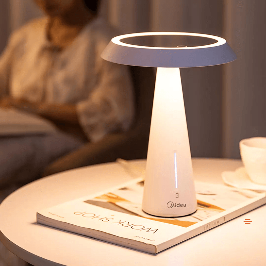 MIUO T03 Cosmetic Mirror Table Lamps High-Definition Make-Up Mirror Stepless Dimming USB Charging 90° Turnover Bedside Table Night Light From - MRSLM