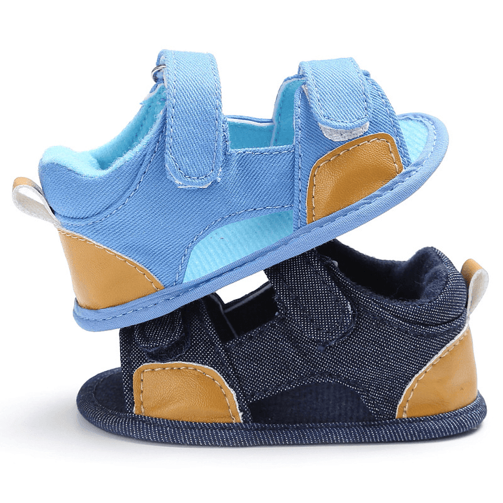 Denim Baby Velcro Sandals Toddler Shoes Baby Shoes - MRSLM