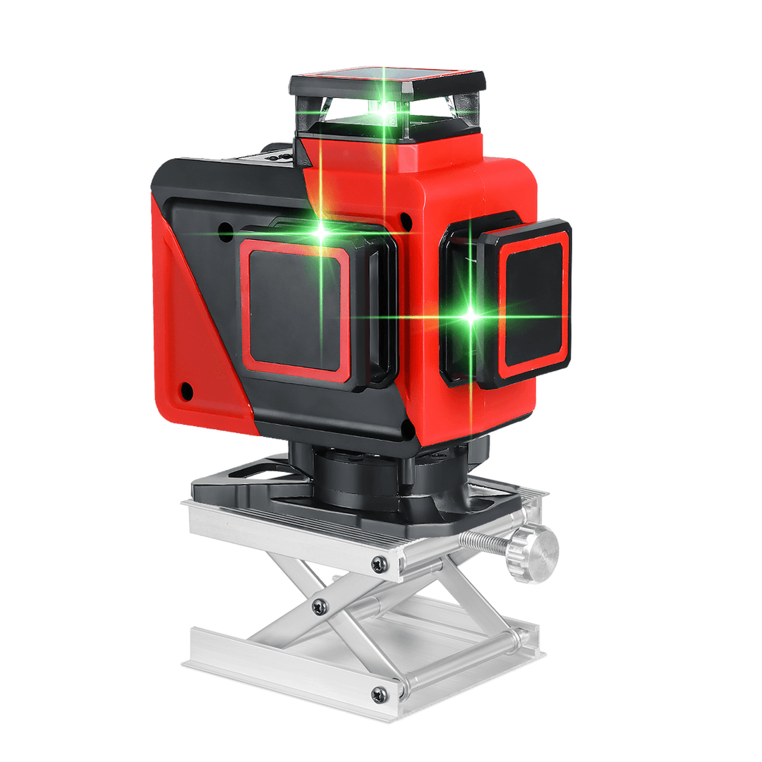 4D 16 Lines Green Light Laser Level Tool Vertical Horizontal Line Gesture Sensing Control - MRSLM