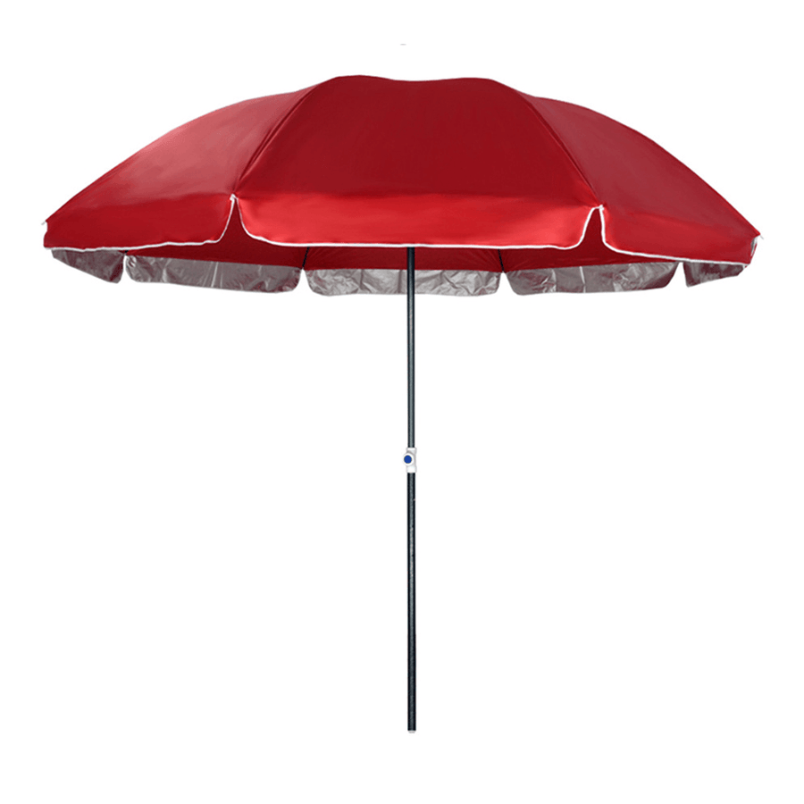 180CM Diameter Outdoor Garden Patio Beach Umbrella Parasol Sun Shade Umbrella UV Sun Protection Shelter - MRSLM
