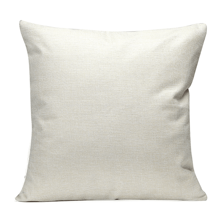 43X43Cm Black English Letter Fashion Cotton Linen Pillow Case Home Sofa Seat Bed Car Cushion Decor - MRSLM