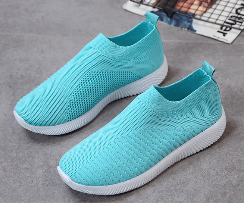 2021 winter new casual knitted socks shoes flat sports shoes - MRSLM
