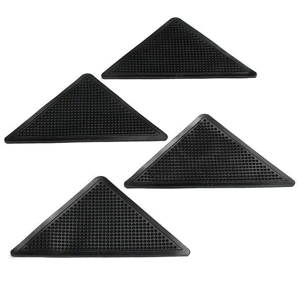 4pcs Anti Slip Coner Rubber Mat Trangle Non Slip Carpet Skid Grippers Rug - MRSLM
