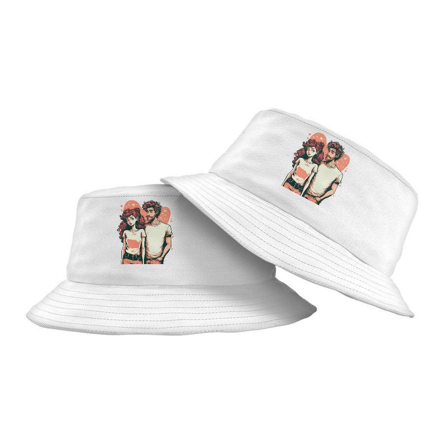 Love Print Bucket Hat - Romantic Hat - Printed Bucket Hat - MRSLM