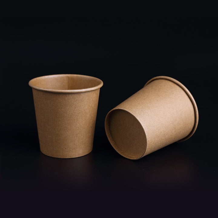 Kraft Paper Disposable Cups 20 - 100 pcs Set