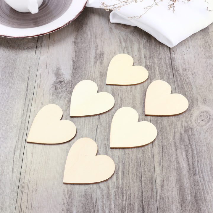 Heart Shaped Wooden Decorations