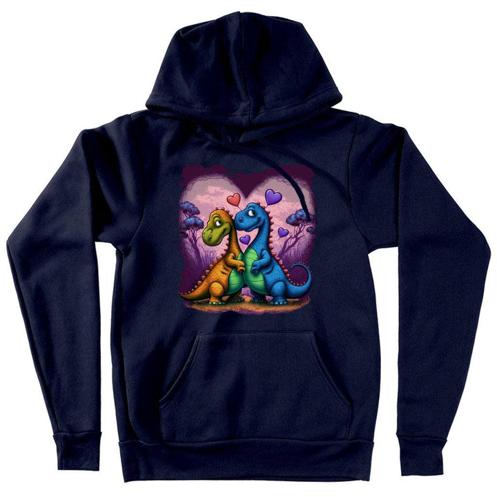 Love Hooded Sweatshirt - Dinosaur Hoodie - Colorful Hoodie - MRSLM