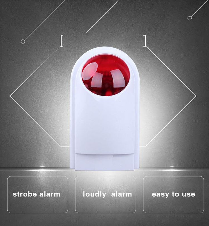 433Mhz Wireless Smart Home Security Smart Alarm Hub Alarm Sirens Strobe Sensor Night Light EU Plug Security Alarms System (EU Plug) - MRSLM