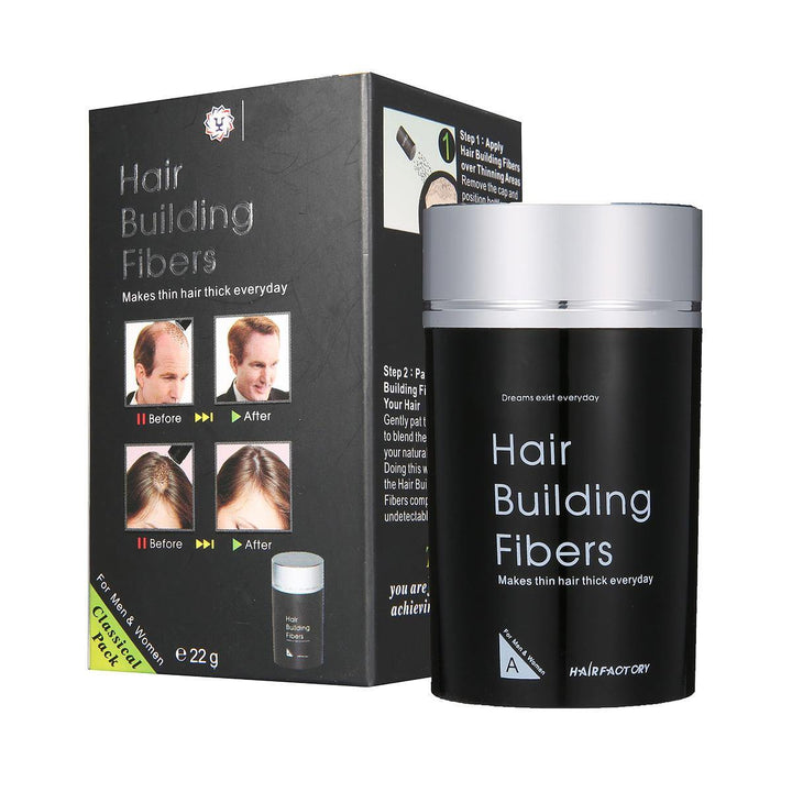 DEXE 22g Hair Building Fibers Black Makes Hair Thick - MRSLM