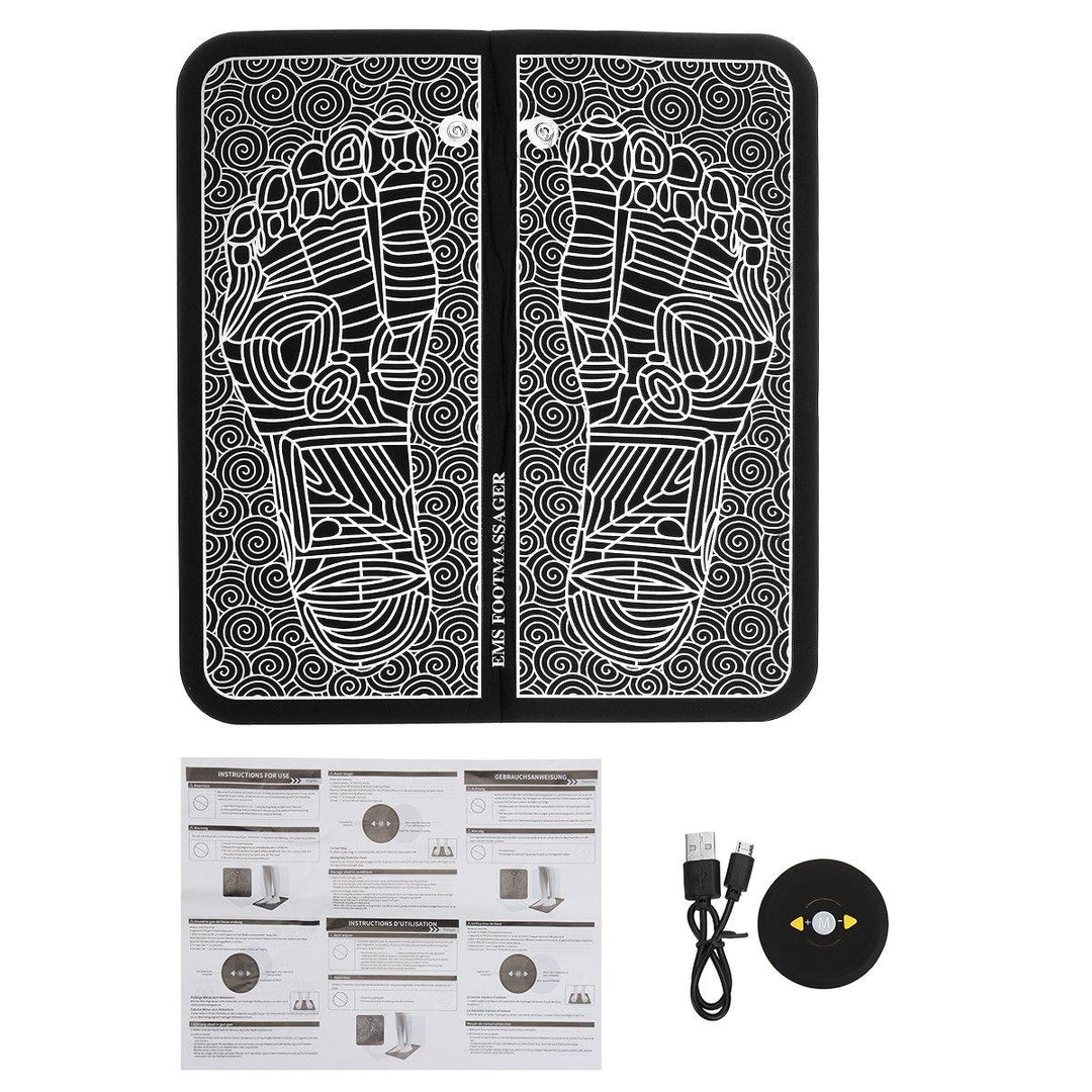 Physiotherapy Foot Massager Mat Cushion Electric USB Charging Foot Massage Mat Foot Massagers EMS Foot Cushion Massage Blood Circulation - MRSLM