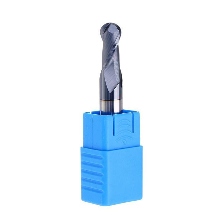 Drillpro R0.5-R5mm Ball Nose Tungsten Carbide End Mill Cutter HRC55 TiAlN Coating End Milling Cutter CNC Tool - MRSLM