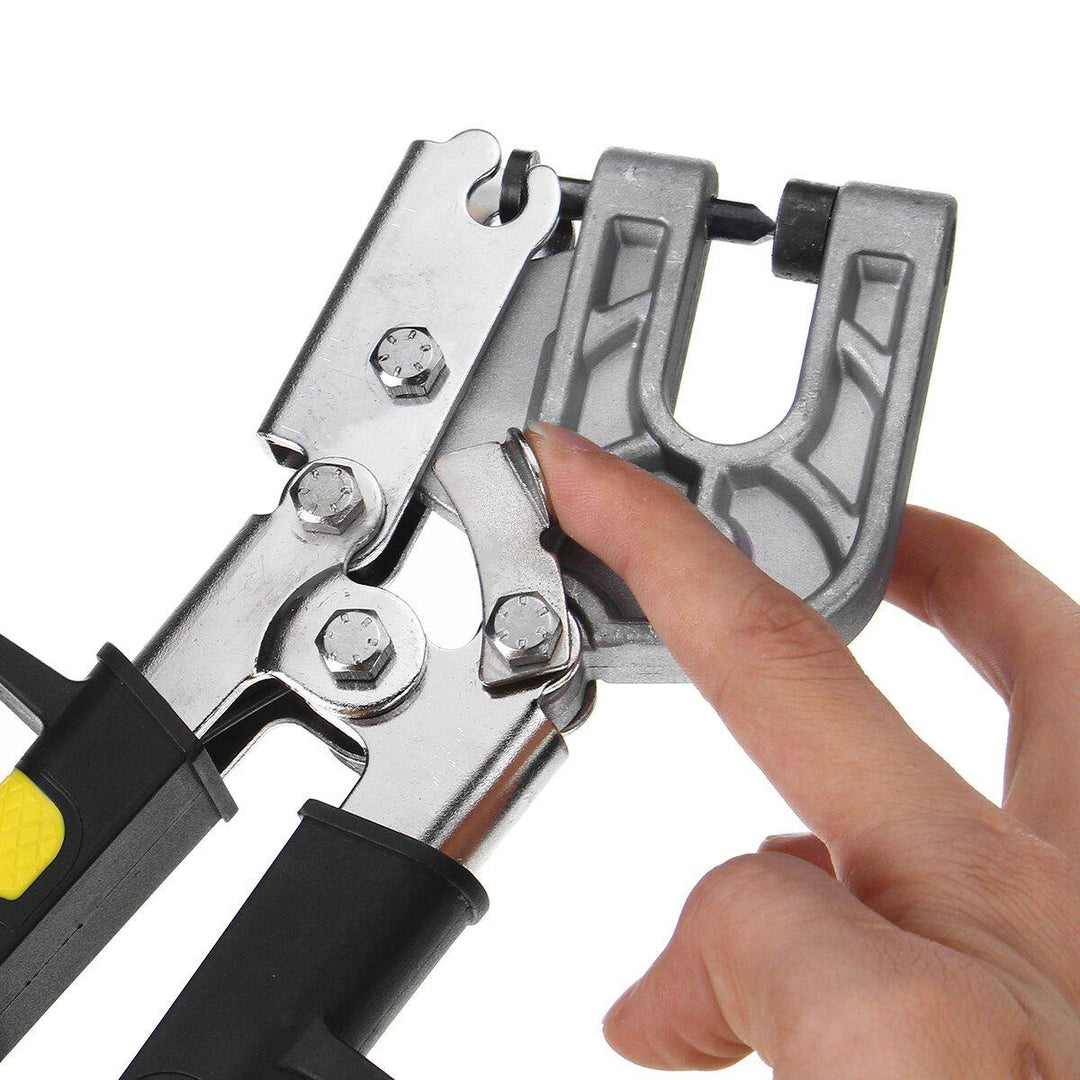 Carbon Steel 10 Inch Single Hand Keel Forceps Metal Punch Lock Drywall Hand Tool Stud Crimper - MRSLM
